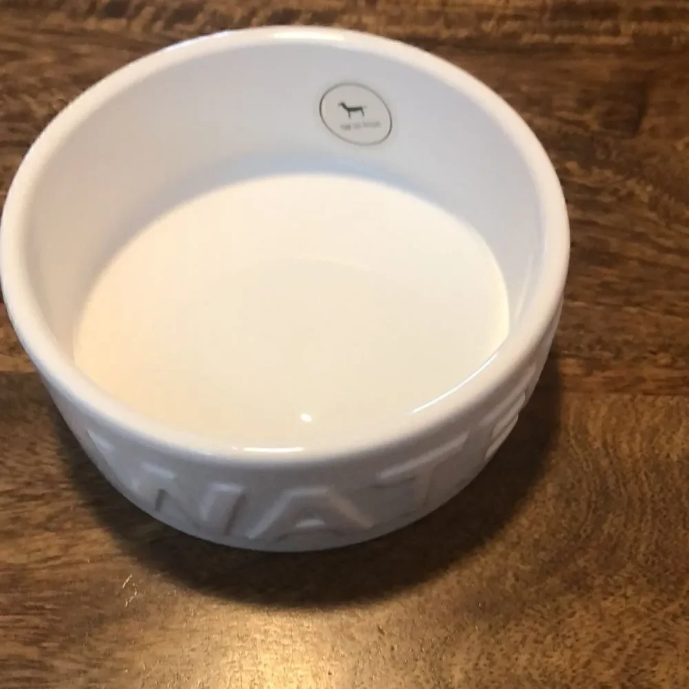 Park Life Designs Pet Bowl | Classic Water (Small, White)